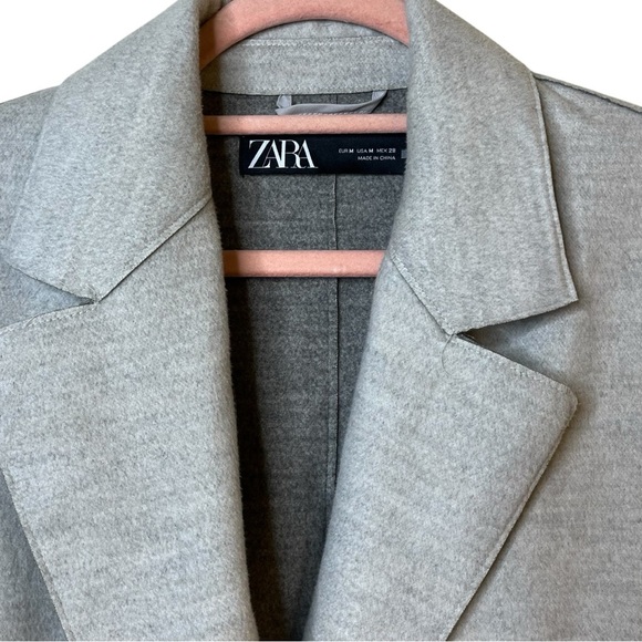 Zara Soft Turn-Down Collar Jacket Mink Marl - Picture 4 of 10